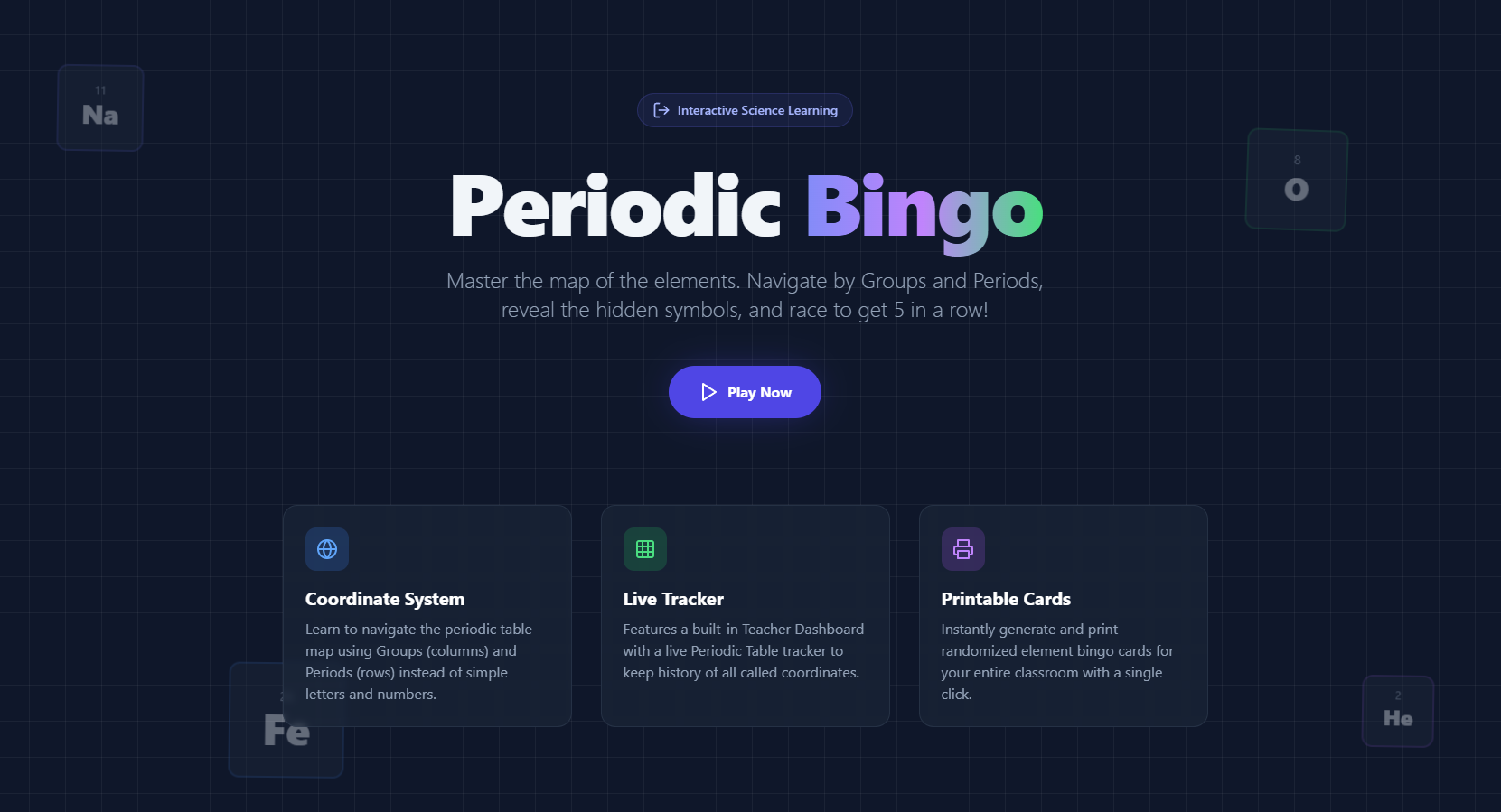 Periodic Bingo Snippet