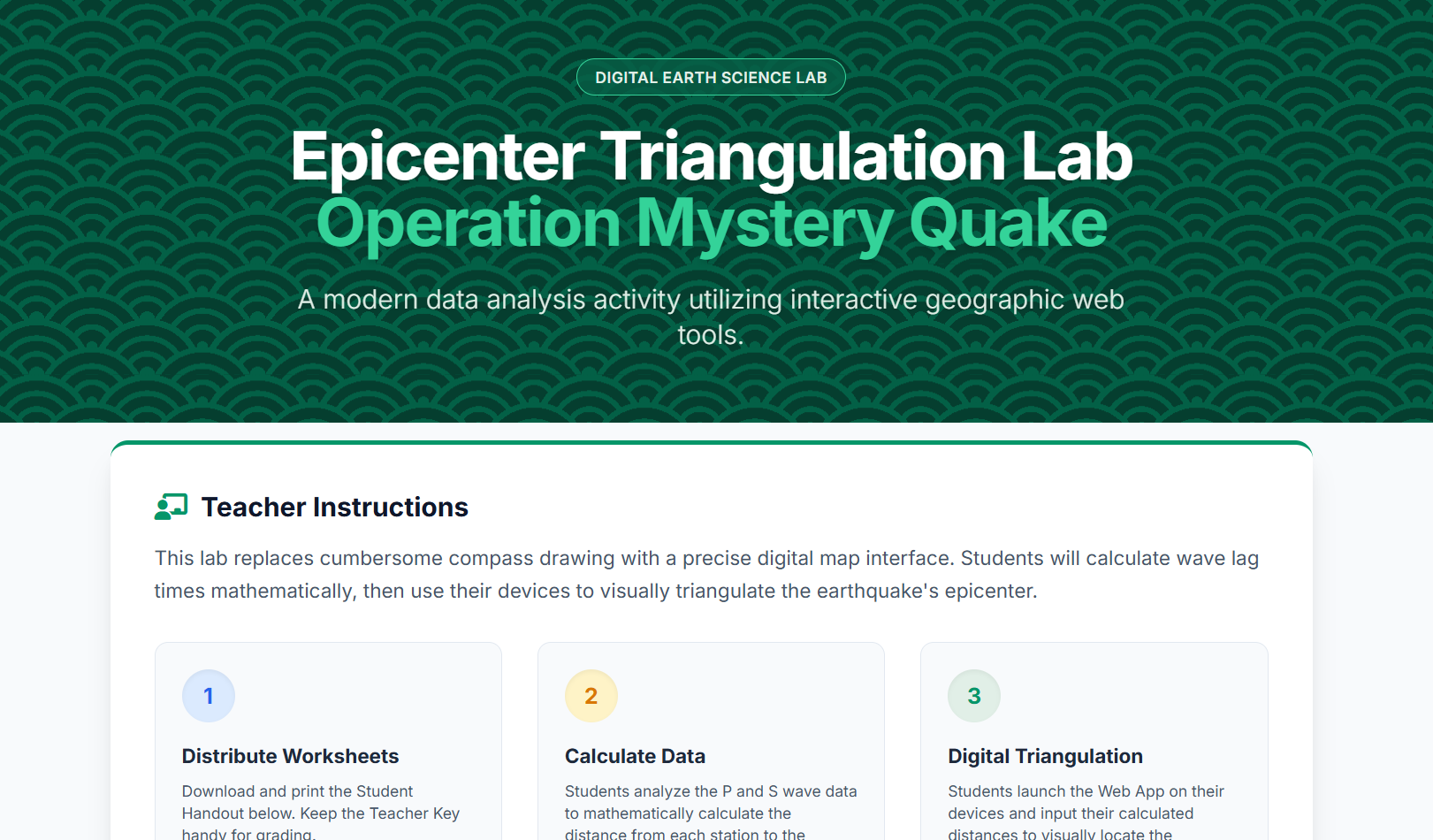Epicenter Lab Simulator