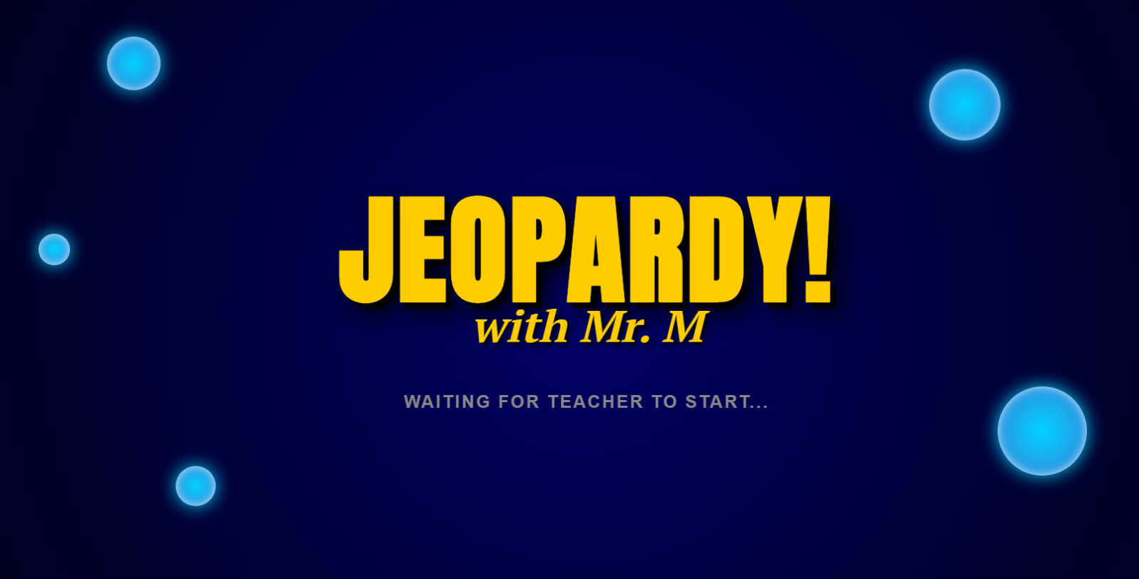 Jeopardy Review Board